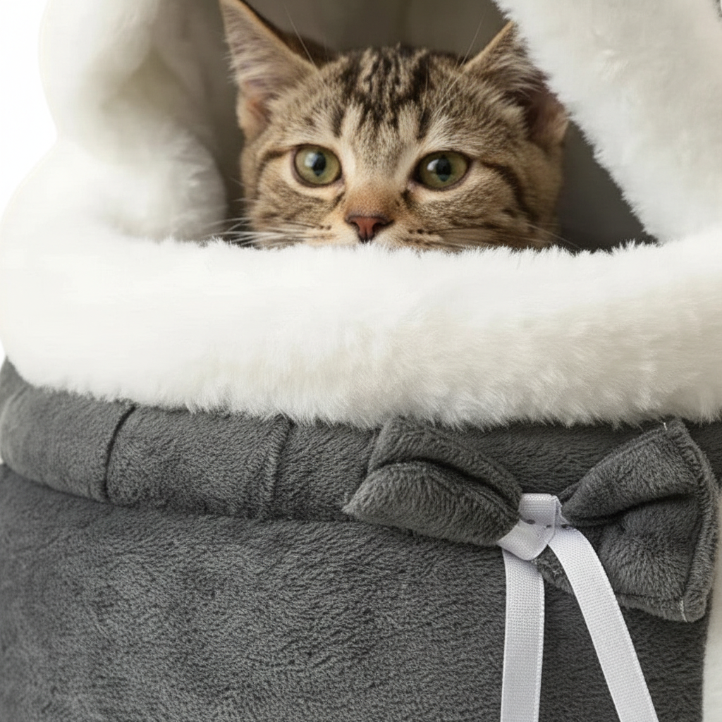 Sac de Transport Ventral en Bandoulière pour Petit Chat