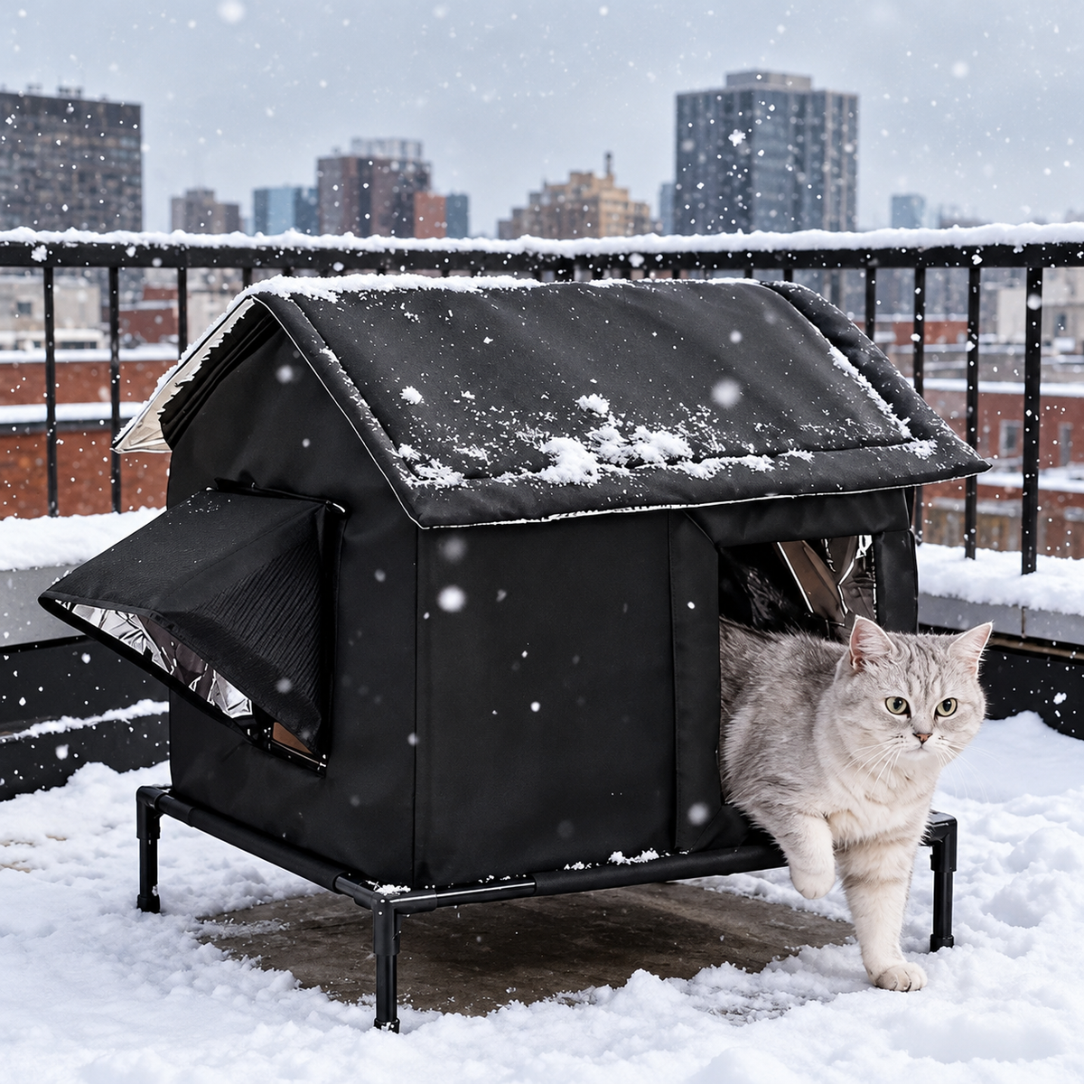 Maison pour Chat Extérieur Hiver