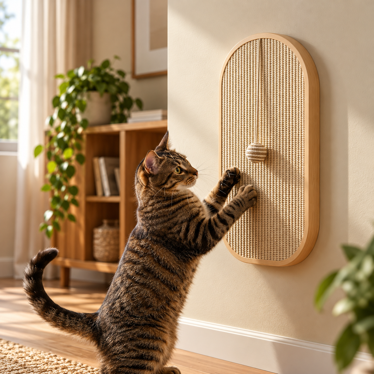 Griffoir à Chat Mural En Bois