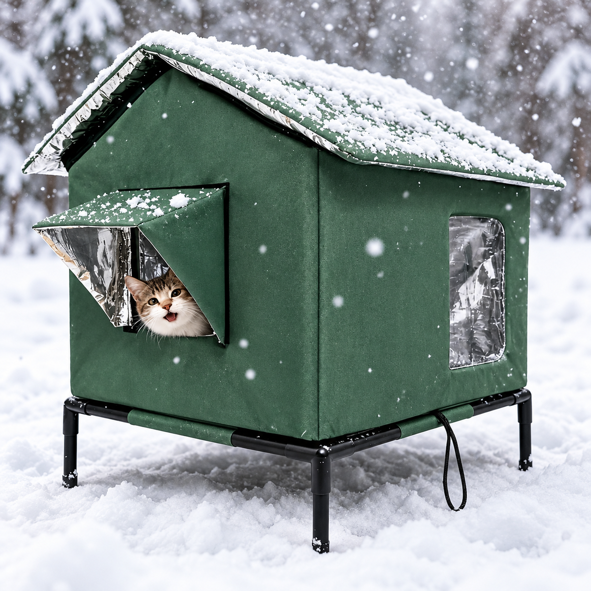 Maison pour Chat Extérieur Hiver