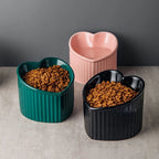 Heart-Shaped Cat Bowl