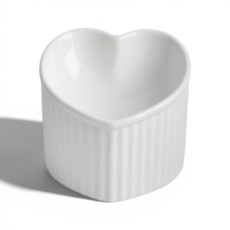Heart-Shaped Cat Bowl