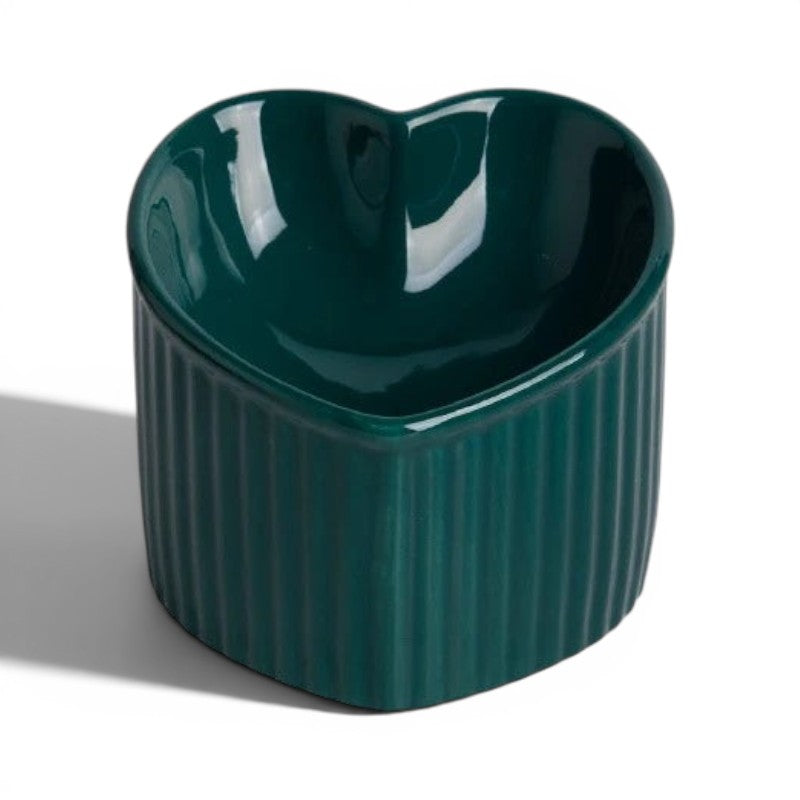 Heart-Shaped Cat Bowl