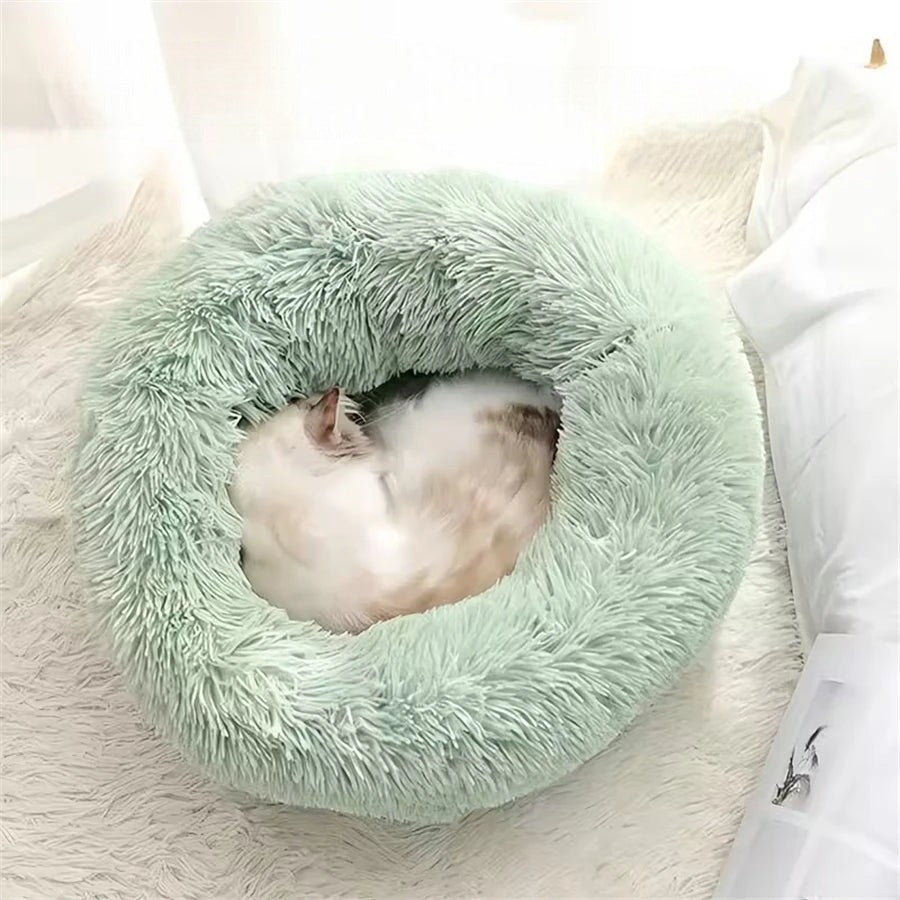 Coussin Chat Fausse Fourrure