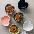 Heart-Shaped Cat Bowl