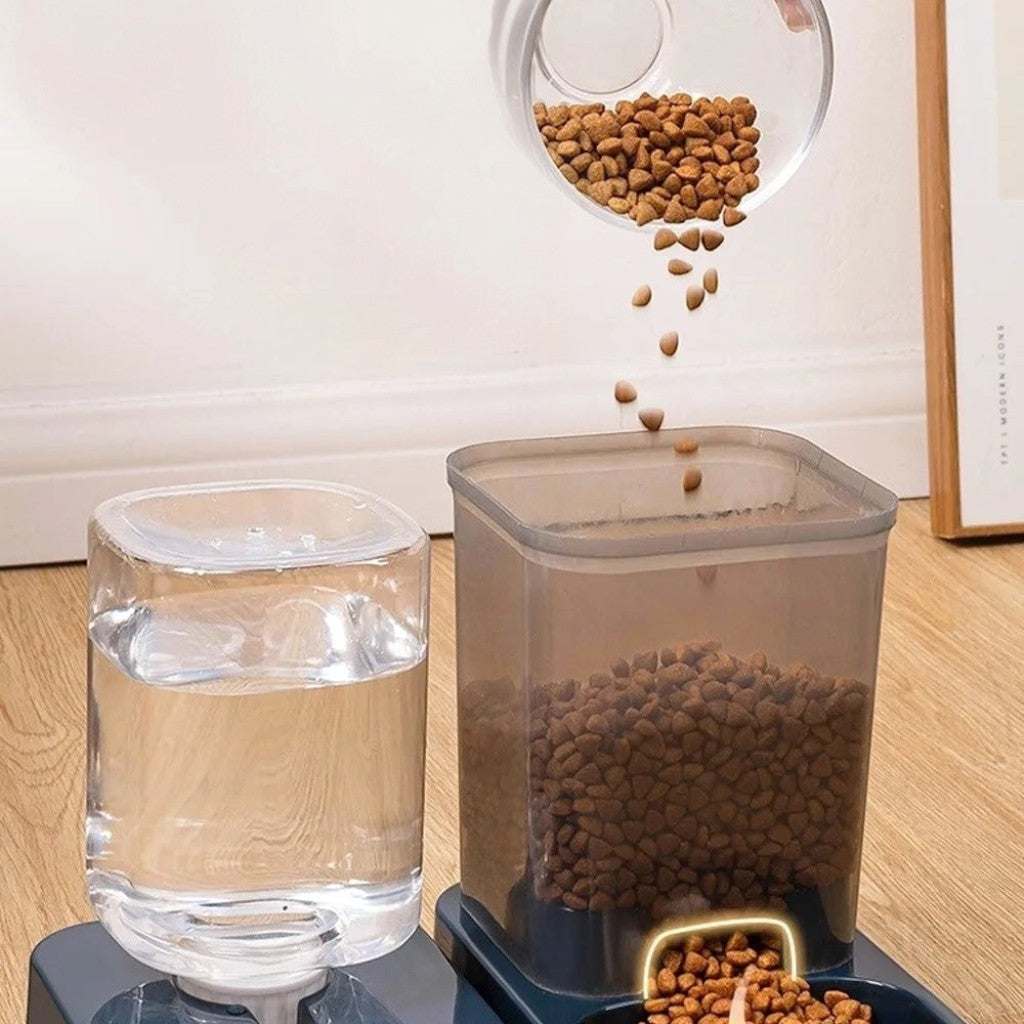 Distributeur de Croquette et Eau pour Chat