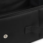 Bac à litière pliable Esprit Chat en tissu noir avec fermeture éclair et poignée robuste