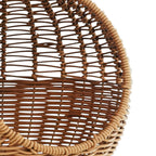 Gros plan sur une balançoire ronde en bambou tressé pour chat de la marque Esprit Chat