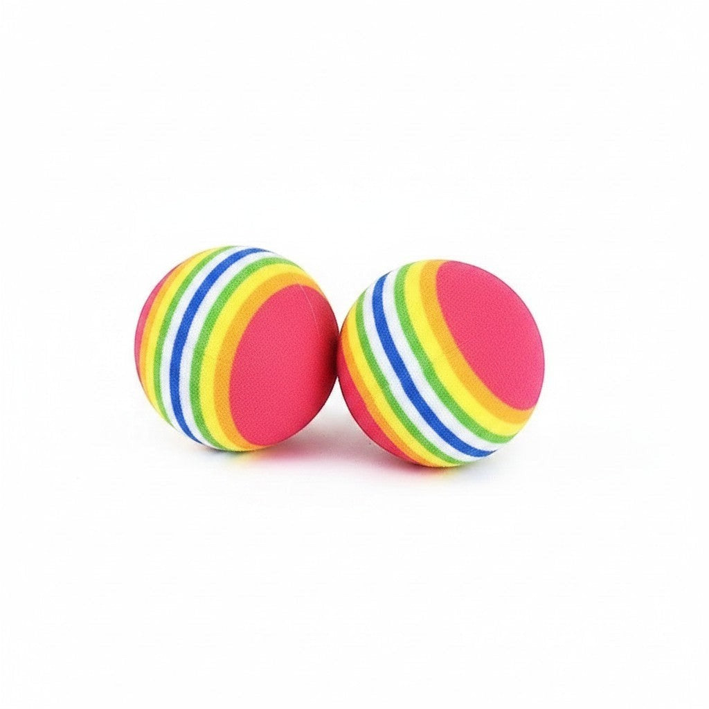 Petites balles Esprit Chat multicolores en mousse EVA douce pour le jeu et l'exercice des chats et petits chiens