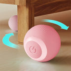 Balle interactive Esprit Chat en silicone rose, jouet électrique pour chat, rotation automatique, 42mm