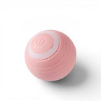Balle interactive Esprit Chat en silicone rose, jouet électrique pour chat, rotation automatique, recharge USB.