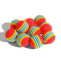 Lot de petites balles arc-en-ciel Esprit Chat en mousse EVA douce pour le jeu interactif et l'exercice des chats