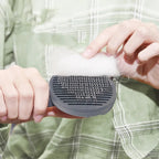 Brosse Esprit Chat autonettoyante pour chat avec poils en acier inoxydable pour retirer les poils morts
