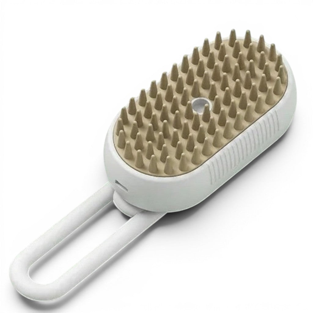 Brosse de toilettage Esprit Chat électrique avec fonction vapeur pour chat et chien, poils en plastique doux