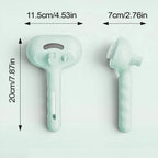Brosse vapeur Esprit Chat en plastique vert menthe pour le toilettage et le massage des poils de chat