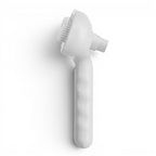 Schéma technique de la brosse vapeur Esprit Chat blanche en plastique avec dimensions et vue de profil