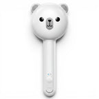 Brosse à vapeur Esprit Chat 3 en 1 en forme d'ours blanc pour le toilettage et le massage des poils de chat