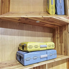 Caisse de transport pliable Esprit Chat en plastique jaune et bleu pour chats et grands chiens en voyage