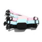 Colliers pour chat Esprit Chat Bluetooth roses, bleus et noirs avec boîtier de suivi GPS intégré.