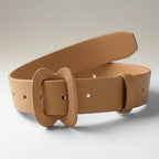 Esprit Chat Collier en cuir pour chat de couleur camel avec boucle distinctive.