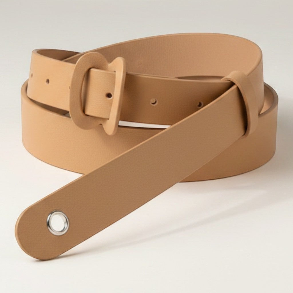 Collier en cuir marron clair pour chat, avec boucle argentée, de la marque Esprit Chat.