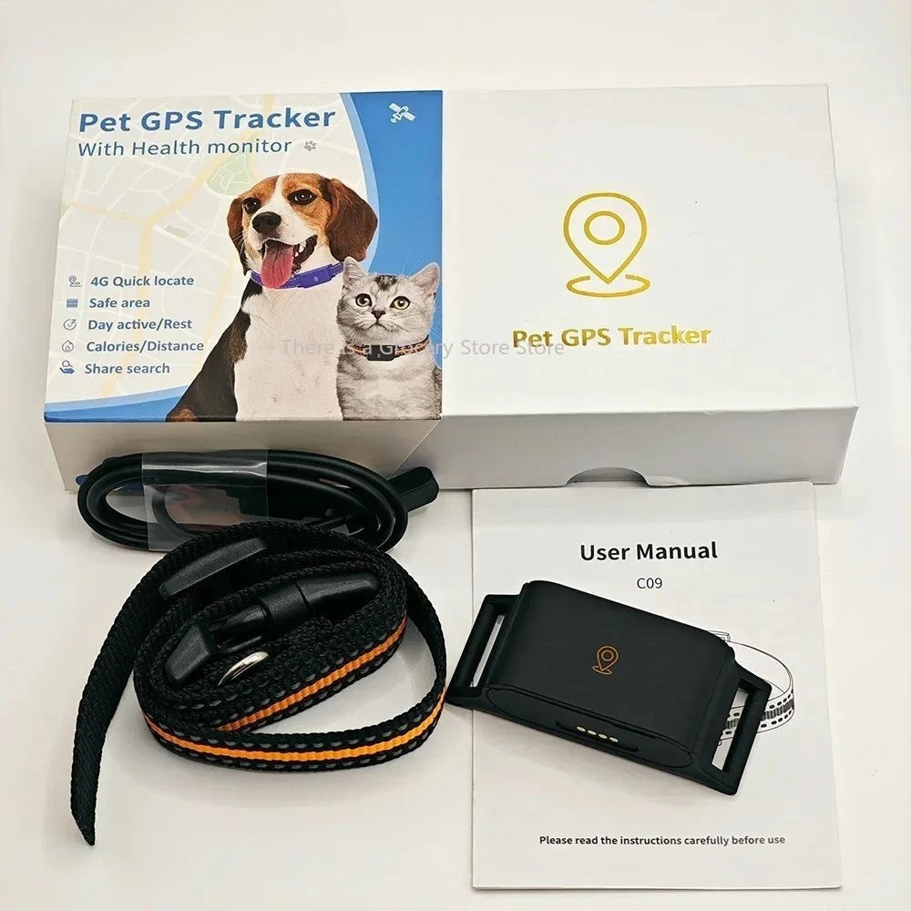 Collier GPS étanche pour chat et chien de marque Esprit Chat, noir, avec suivi en temps réel et moniteur de santé.