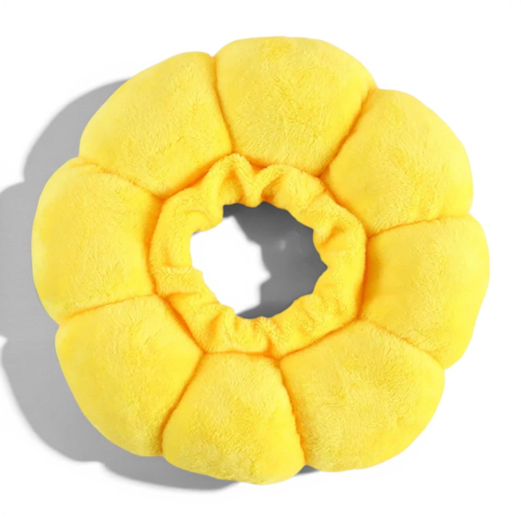 Collier de protection Esprit Chat en forme de tournesol jaune doux pour chat après chirurgie