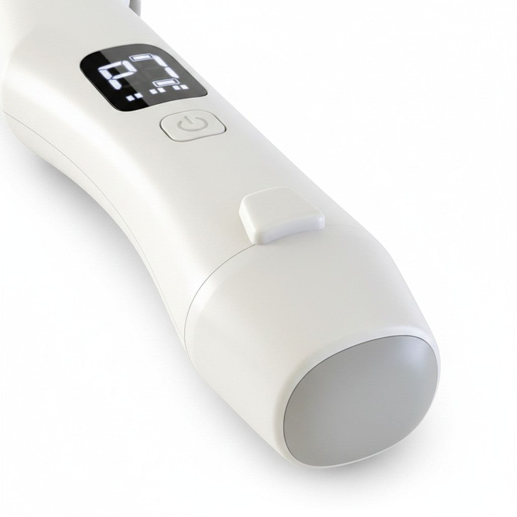 Coupe-ongle électrique Esprit Chat blanc avec écran LED, bouton de commande et tête de meulage pour animaux