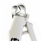 Coupe-ongle électrique Esprit Chat blanc avec éclairage LED, lames en acier inoxydable et réservoir de récupération