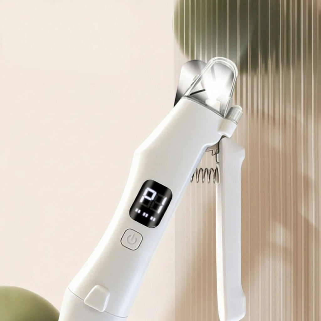 Coupe-ongle électrique Esprit Chat blanc avec lumière LED intégrée, écran numérique et tête de coupe sécurisée