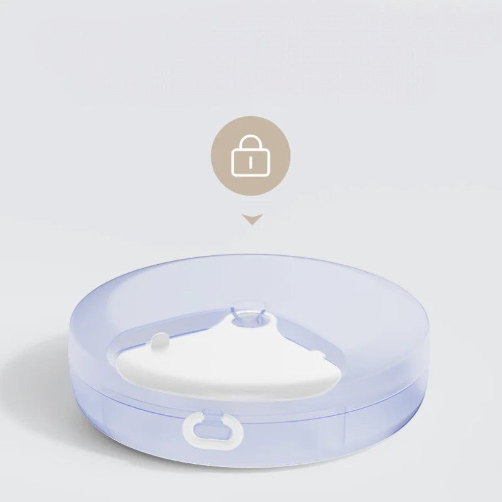 Couvercle de sécurité verrouillable Esprit Chat pour distributeur de croquettes avec clip anti-ouverture