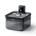 Fontaine à eau sans fil Esprit Chat en acier inoxydable avec réservoir transparent et système de filtration