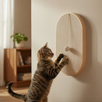 Griffoir mural en bois Esprit Chat avec balle suspendue, pour chat