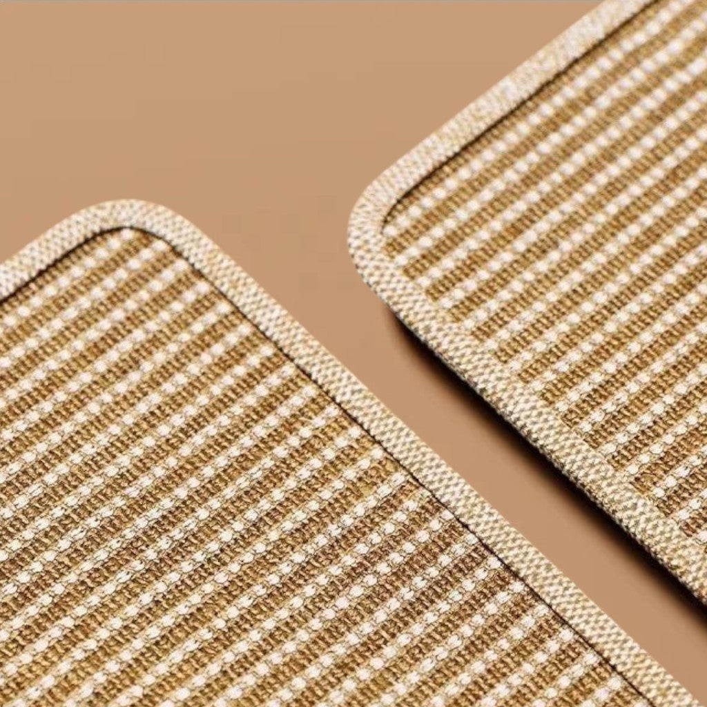 Tapis griffoir Esprit Chat en sisal naturel beige avec bordures renforcées pour les griffes de votre félin