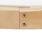 Détail de la structure en bois clair du hamac mural pour chat Esprit Chat avec vis de fixation apparentes