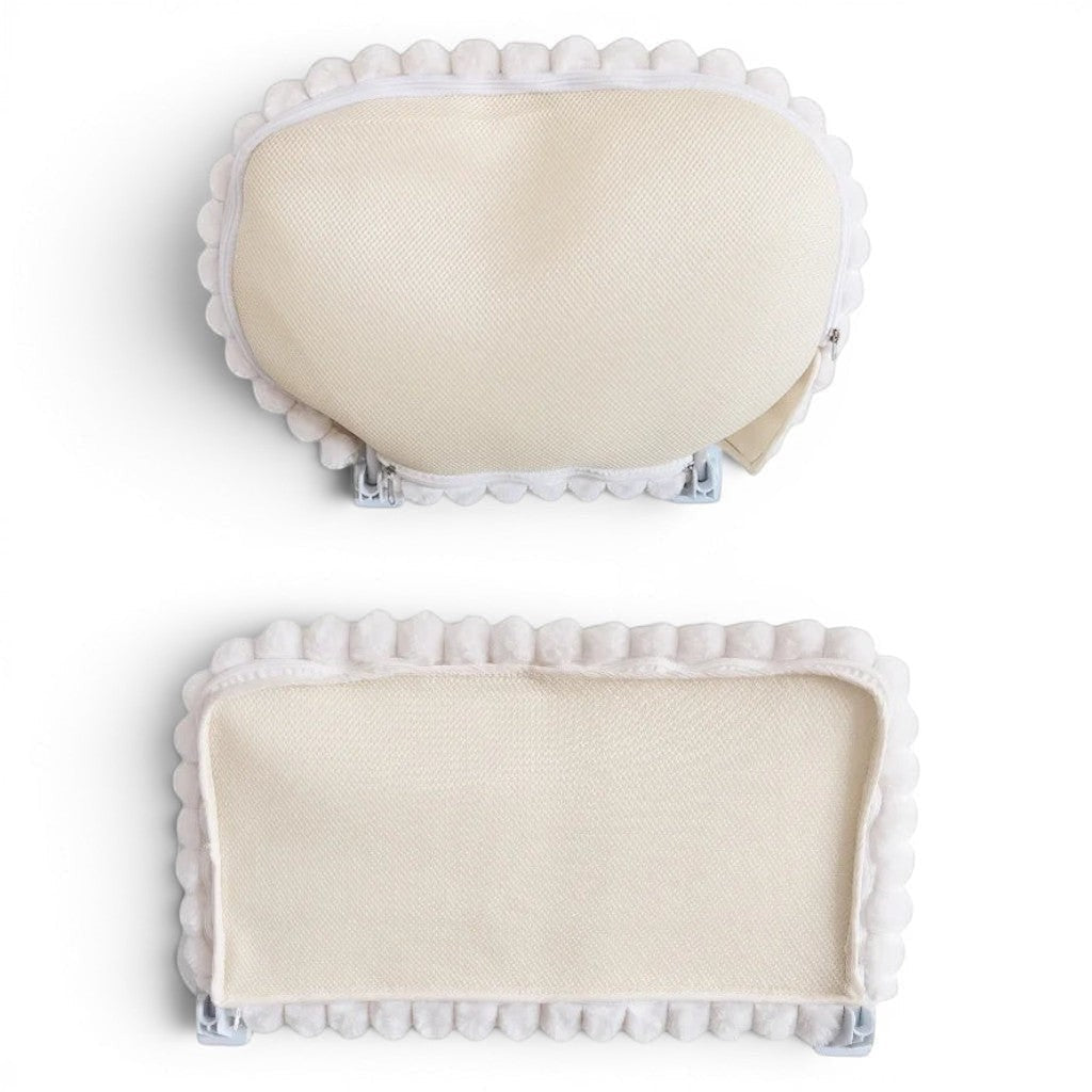 Hamac pour chat Esprit Chat avec structure en plastique beige et tissu résistant pour fixation sur fenêtre