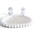 Hamac pour chat Esprit Chat blanc en peluche douce avec ventouses robustes pour fixation sur fenêtre