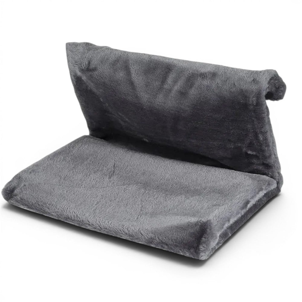 Hamac de radiateur Esprit Chat en peluche grise douce pour le confort et la chaleur de votre chat