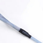 Harnais Esprit Chat bleu en tissu avec attache noire pour chaton