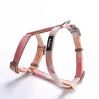 Harnais pour chat Esprit Chat rose à motif tie-dye avec boucle de sécurité et anneau en métal