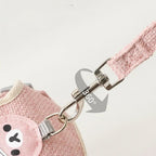 Harnais Esprit Chat rose en polyester avec mousqueton pivotant à 360 degrés pour chat