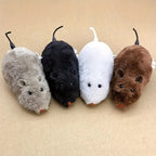 Esprit Chat Jouet pour Chat Souris en plastique et coton PP, disponible en gris, noir, blanc et marron.