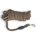 Laisse pour chat Esprit Chat en nylon tressé marron avec mousqueton de sécurité robuste et poignée ergonomique