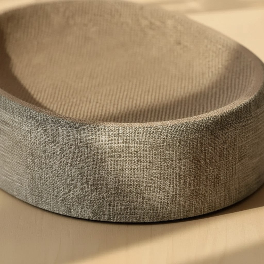 Lit griffoir Esprit Chat en sisal beige avec design surélevé pour le repos et le griffage des chats