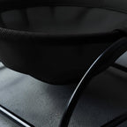 Lit hamac Esprit Chat noir en maille respirante avec structure en métal pour un confort optimal