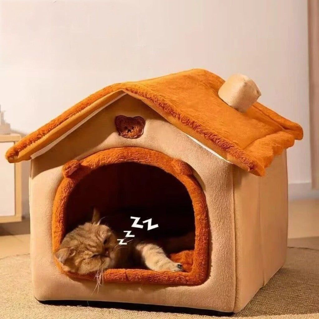 Maison Esprit Chat en polaire corail douce et chaude pour le confort de votre animal de compagnie