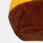 Panier fermé pour chat Esprit Chat en tissu doux bicolore jaune et marron pour un confort douillet