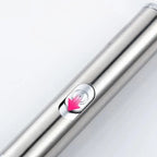 Pointeur laser Esprit Chat en acier inoxydable pour divertir les chats avec divers motifs lumineux.