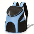 Sac à dos de transport Esprit Chat bleu et noir en nylon respirant pour animaux jusqu'à 20kg