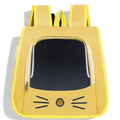 Sac à dos de transport pour chat Esprit Chat jaune en nylon avec fenêtre transparente et motif moustaches